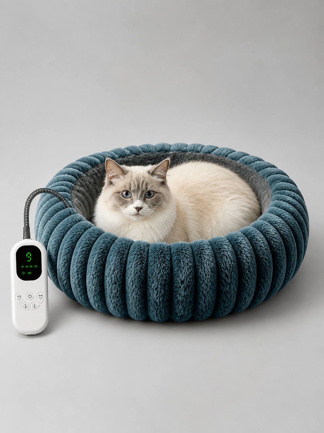 Round Heated Pet Bed with Timer product detail