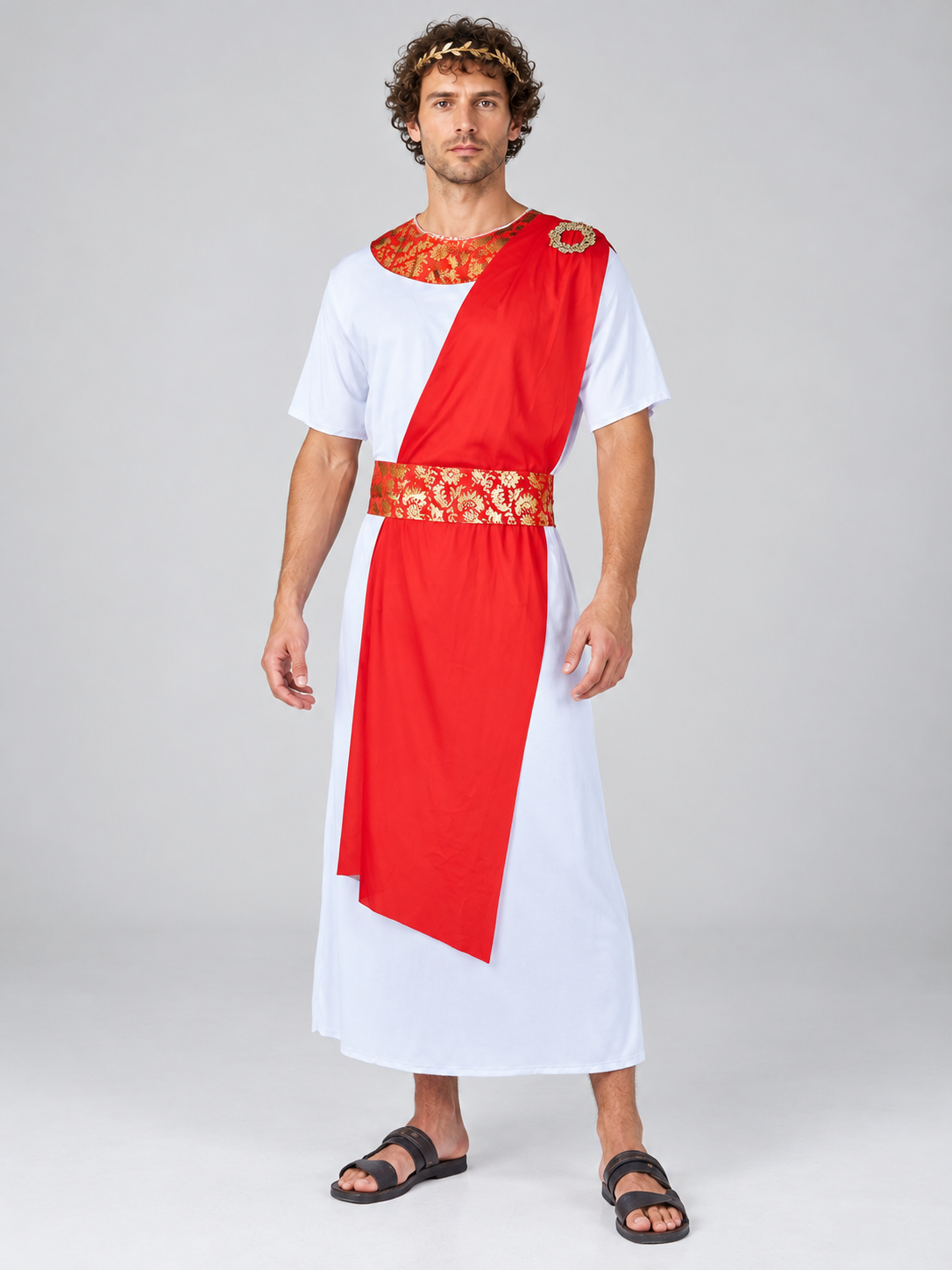 Long Costume with Red Insert and Short Sleeves Costumes detail