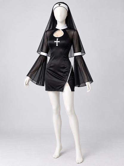 Nun Costume with White Cross