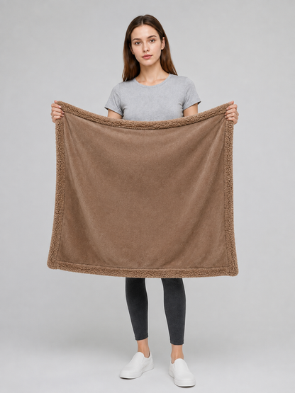 Water-Resistant Pet Blanket, Brown Wearable Blankets detail