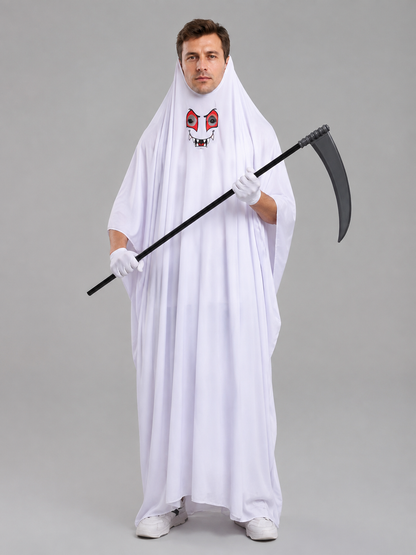 Ghost Costume with Long Cape and Scythe Costume Capes detail