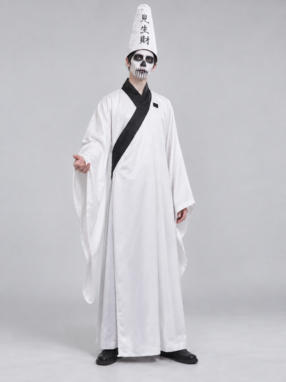 Adult Halloween Carnival Costume with Cone Hat