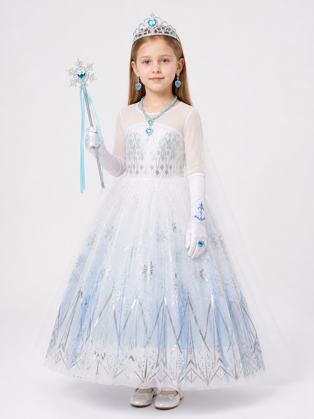 Snow Queen Carnival Costume for Halloween and Cosplay Costumes detail