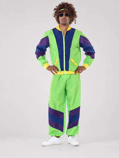 Stage Two-Piece Costume: Jacket and Pants, Colorblock