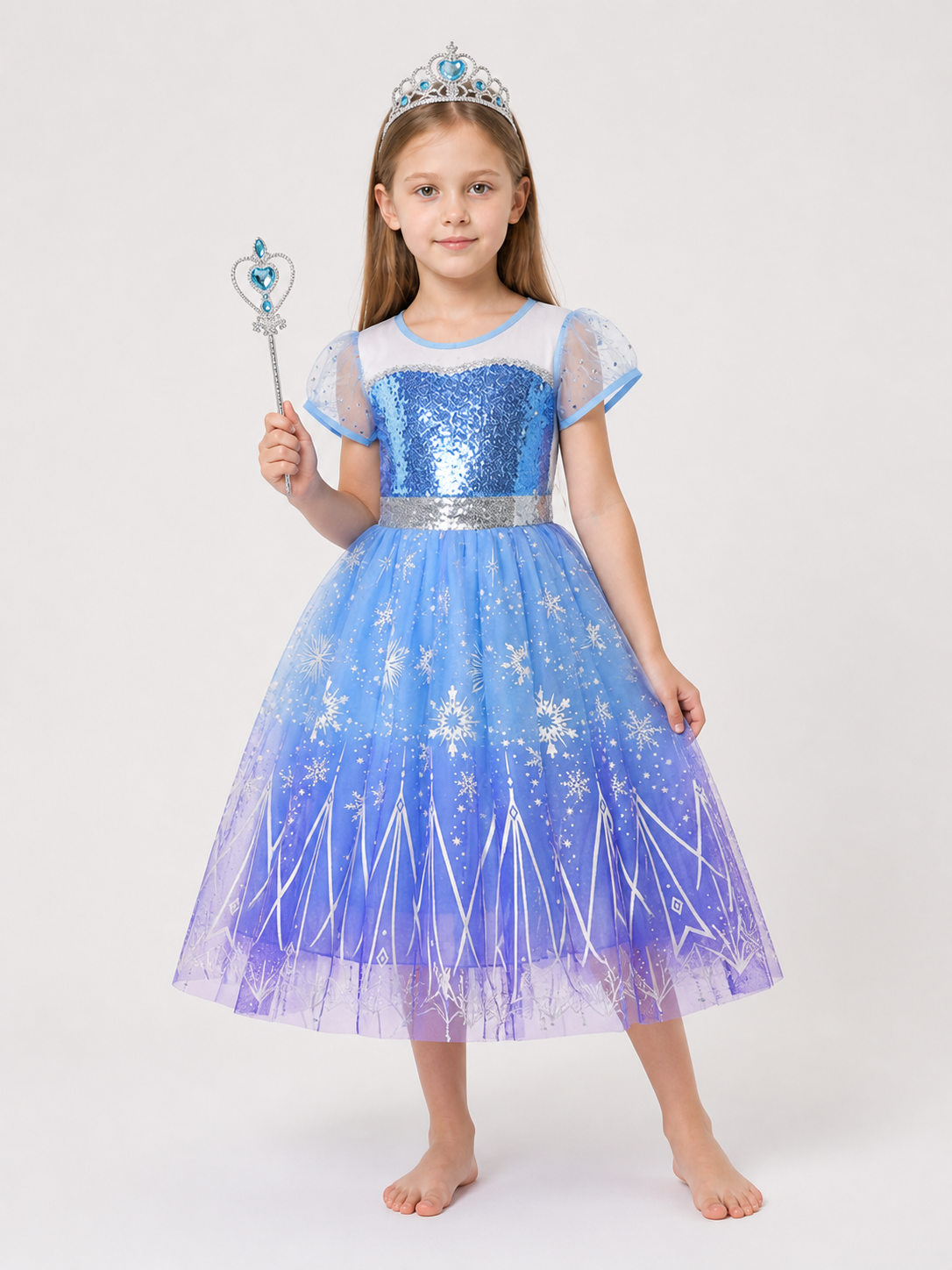 Snow Princess Carnival Costume for Cosplay Costumes detail