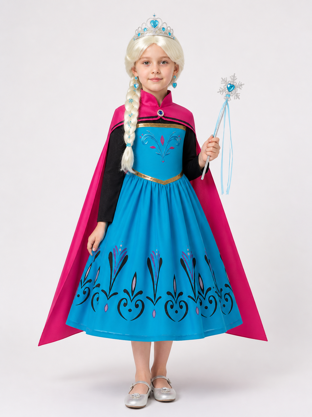 Princess Costume with Cape for Halloween