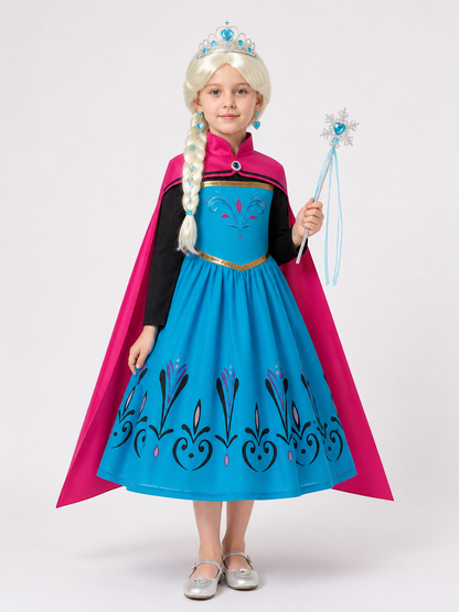 Princess Costume with Cape for Halloween