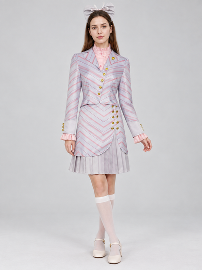 Cosplay costume with jacket, skirt, and headwear Costumes detail