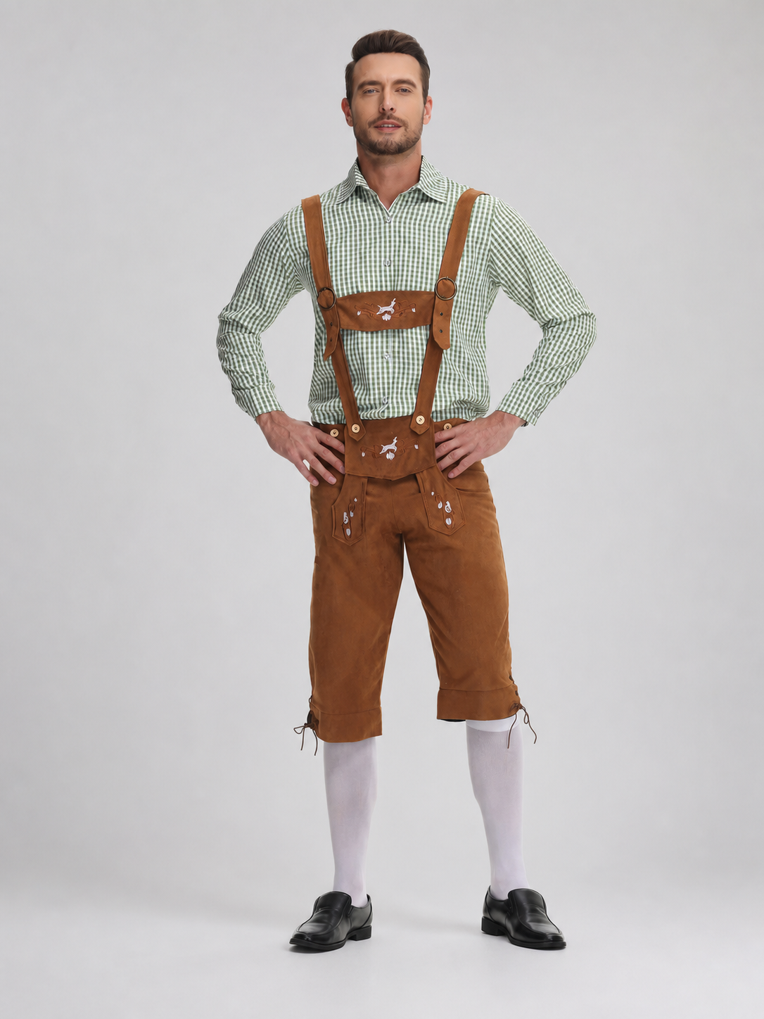 German-Style Costume: Shirt and Suspender Shorts