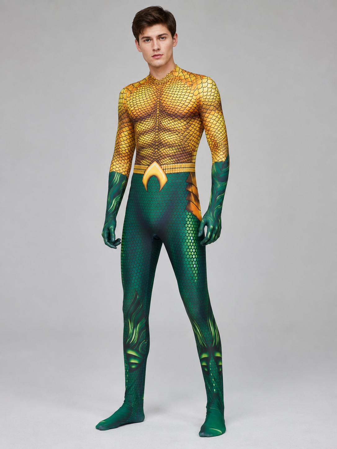 Aquaman Costume with Scale Pattern Costumes detail