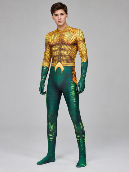 Aquaman Costume with Scale Pattern Costumes detail
