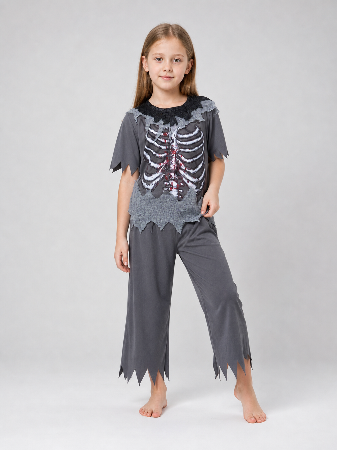 Halloween Skeleton Costume: Shirt and Pants