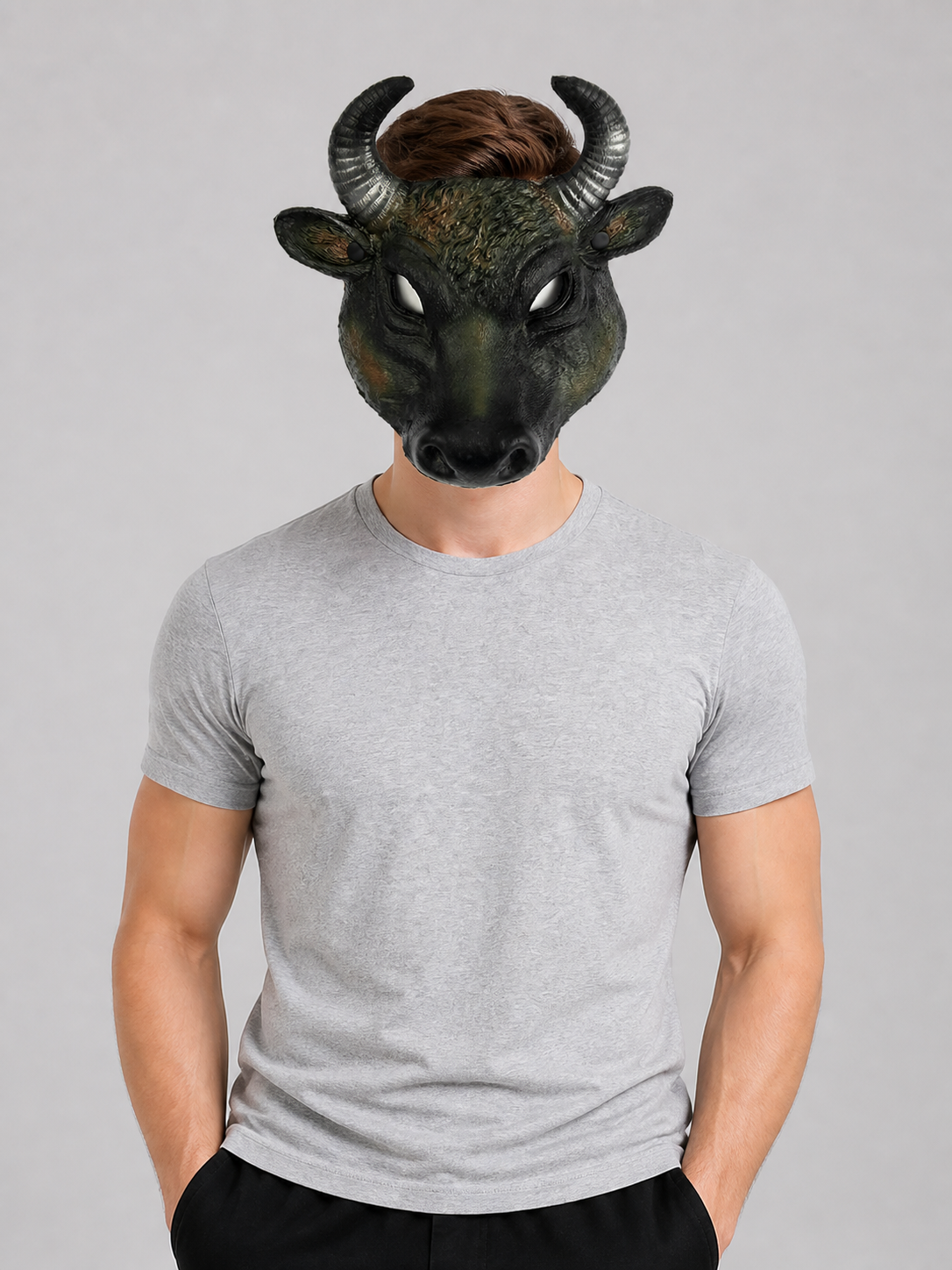 Carnival Bull Head Mask for Halloween Costume Masks detail
