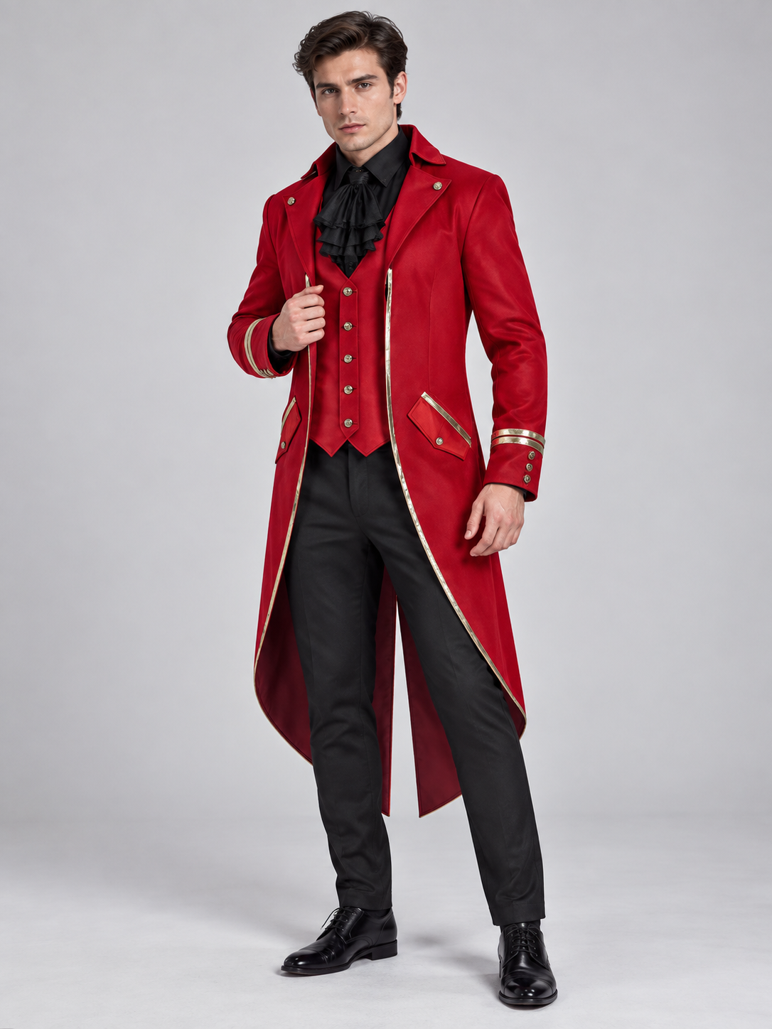 Red Vampire Carnival Costume Tailcoat