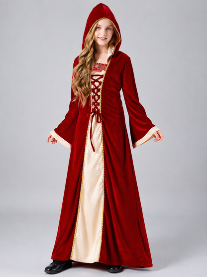 Stage dress with hood and lacing Costume Dresses detail