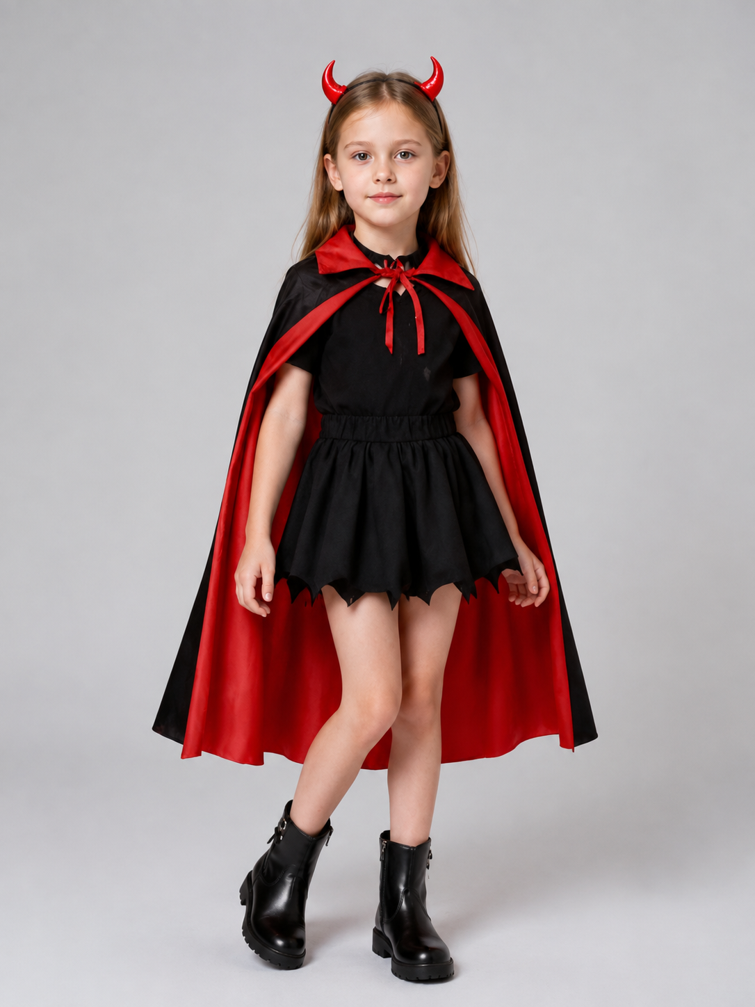 Vampire Costume with Cape and Horns Costume Capes detail