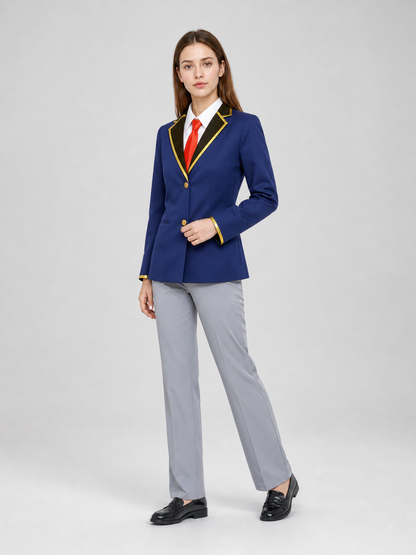 Cosplay costume: jacket, shirt, tie, and pants