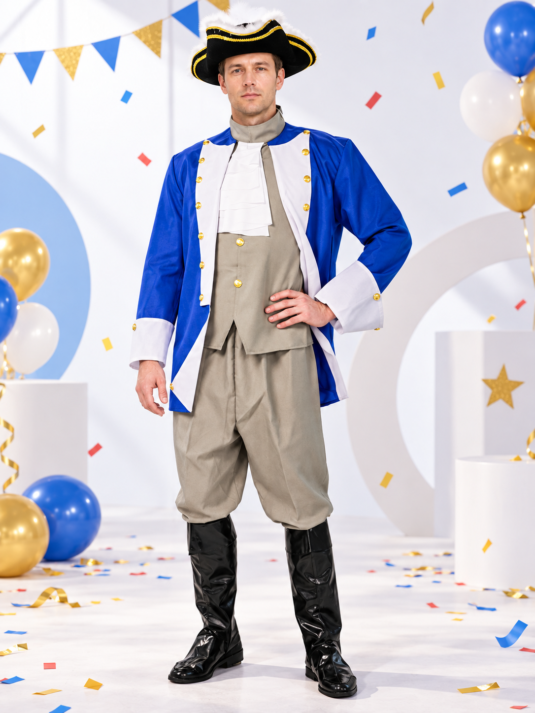 Captain's Costume: Jacket, Vest, Pants, Hat