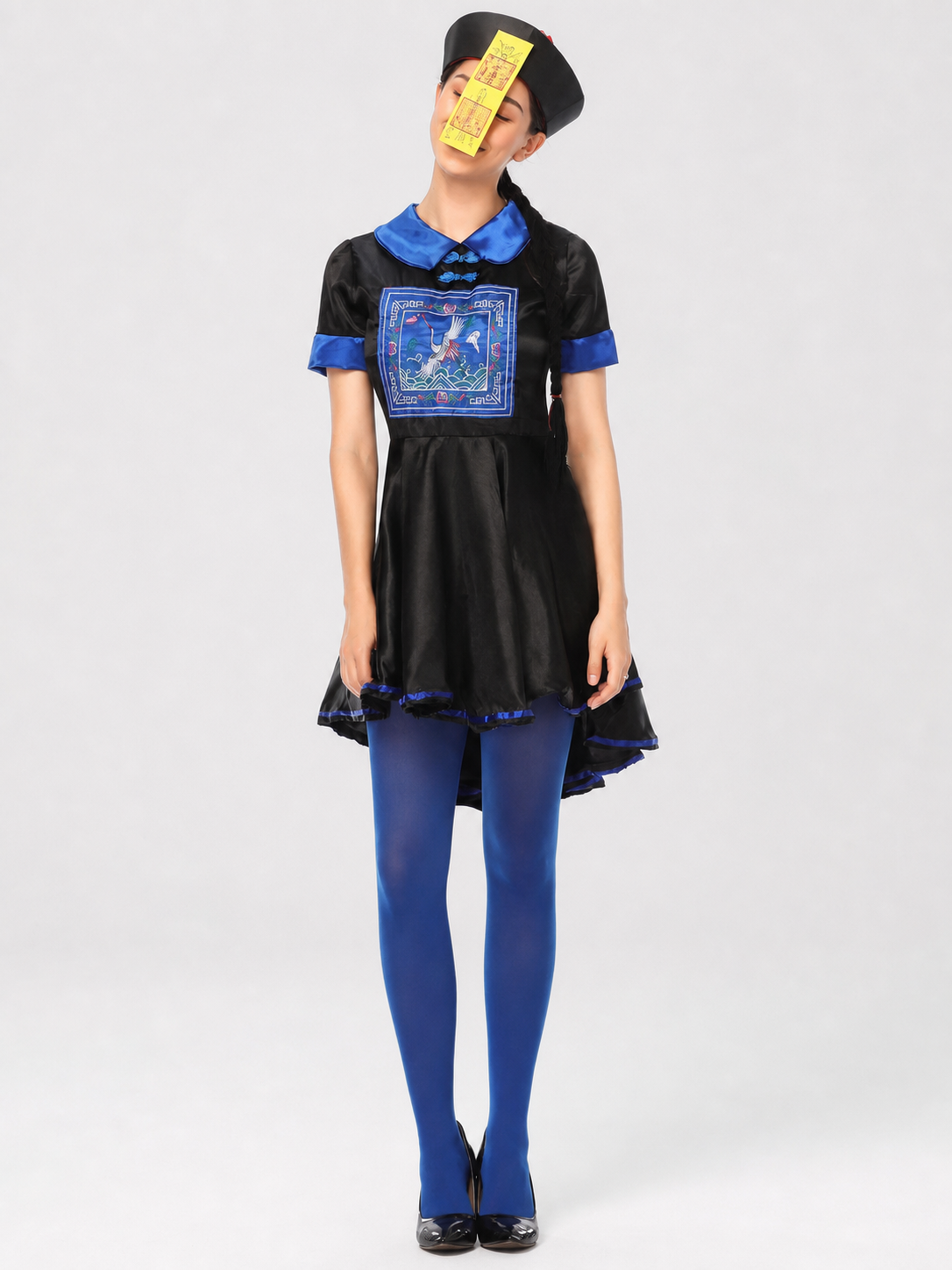 Black and Blue Stage Cosplay Dress