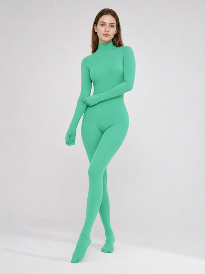 One-piece hooded costume for cosplay and stage use
