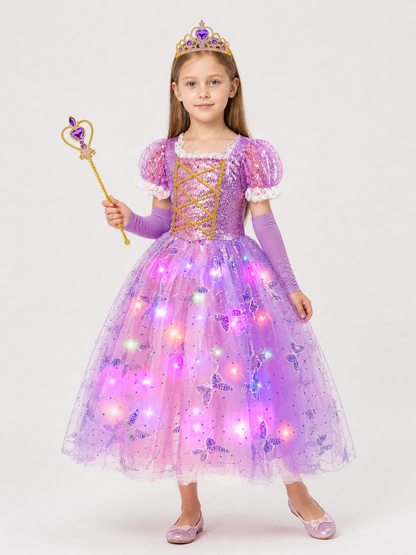 Glowing Princess Costume for Girls for Halloween Costumes detail