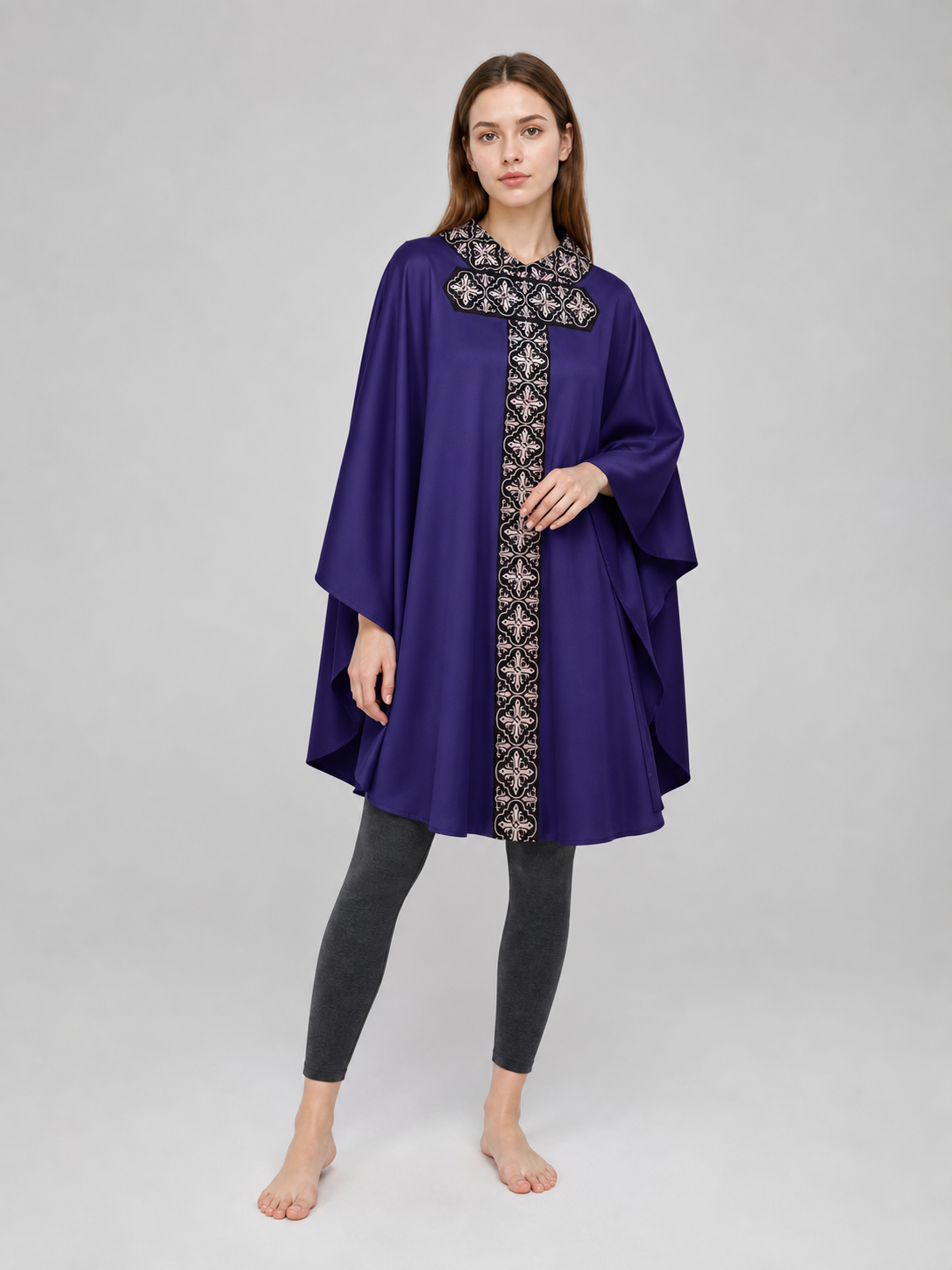Cosplay Robe with Geometric Pattern