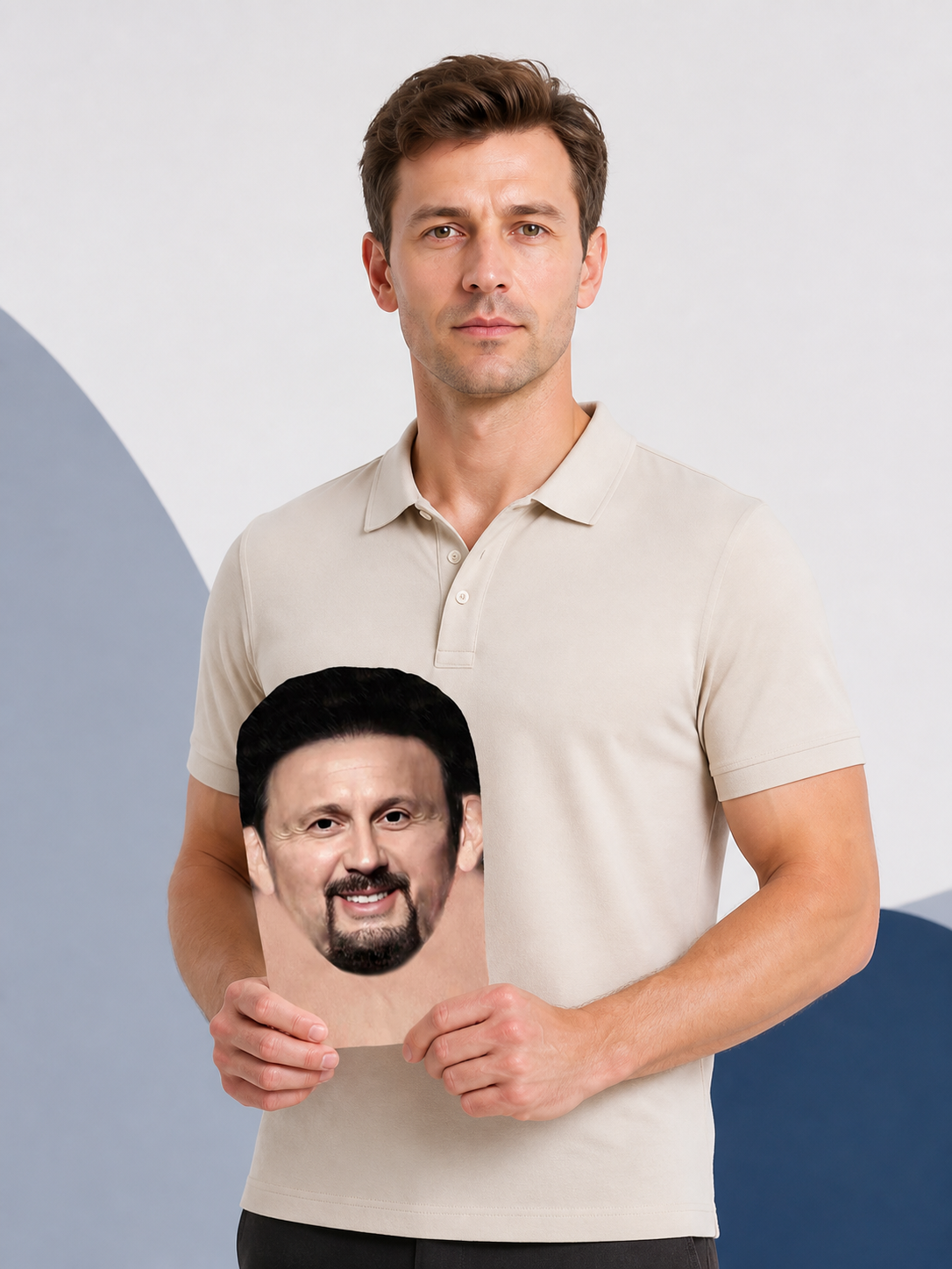 Halloween and Cosplay Carnival Mask with a Man’s Face product detail