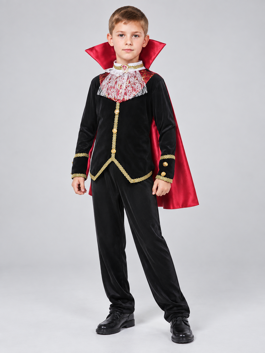 Vampire Costume with Red Cape Costume Capes detail