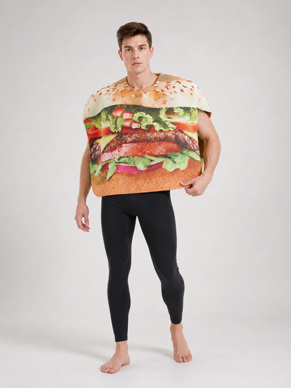Hamburger Costume for Halloween, Parties, and Stage Performances