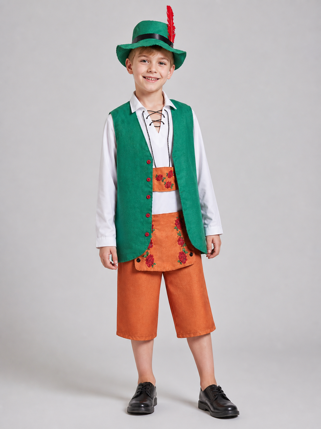 Bavarian-Style Carnival Costume with Hat