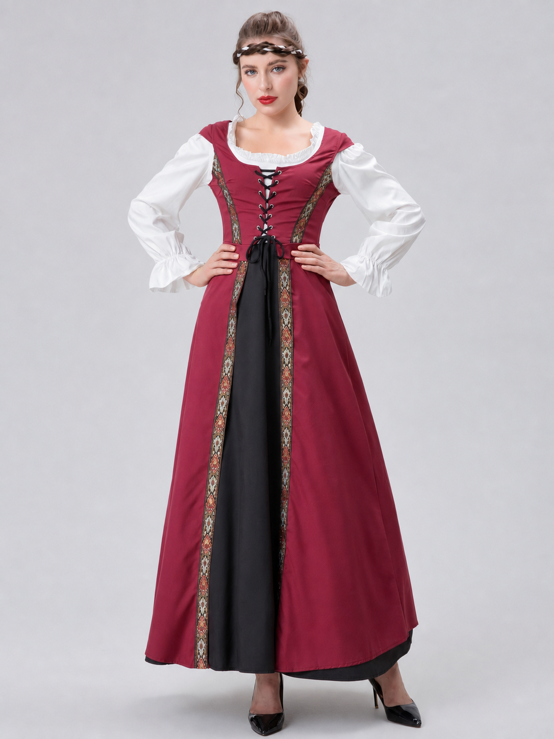 Historical Medieval-Style Cosplay Dress
