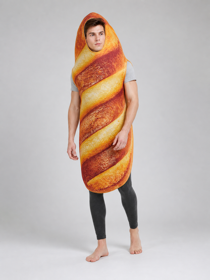 Bread Costume with Hood for a Themed Party