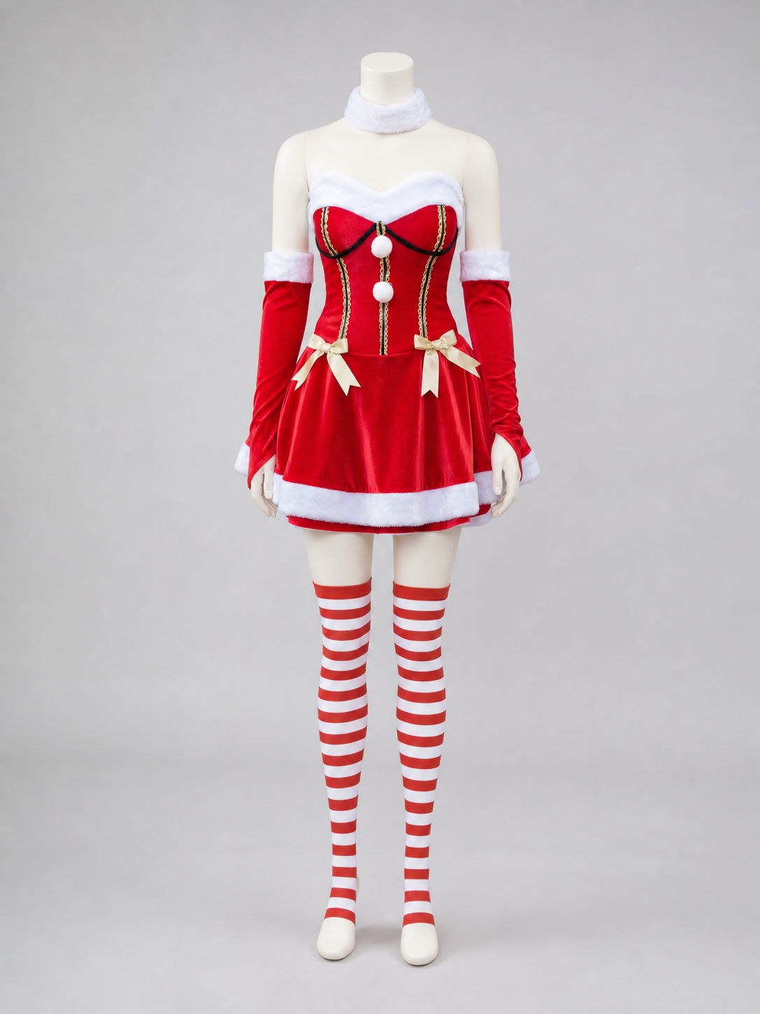 Christmas Carnival Costume with Full Skirt