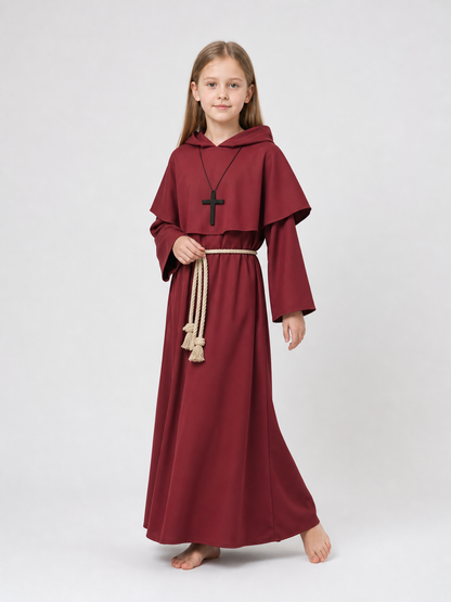 Red Hooded Priest Costume