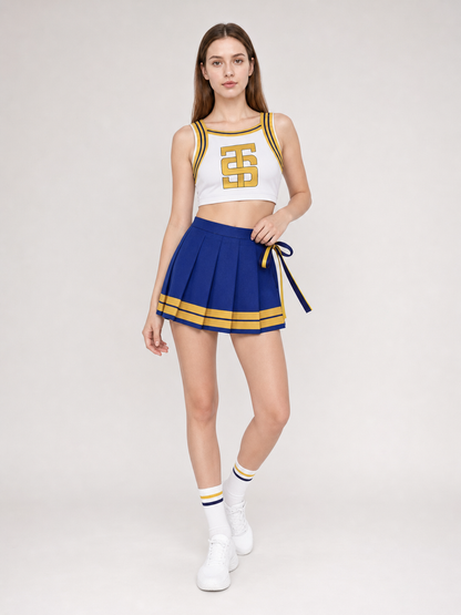 Taylor Swift Cheerleader Cosplay Costume with Bow