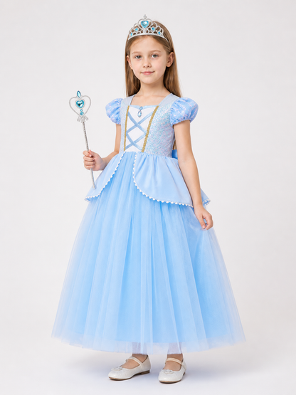 Princess Carnival Costume with Crown for Cosplay Costume Headwear detail
