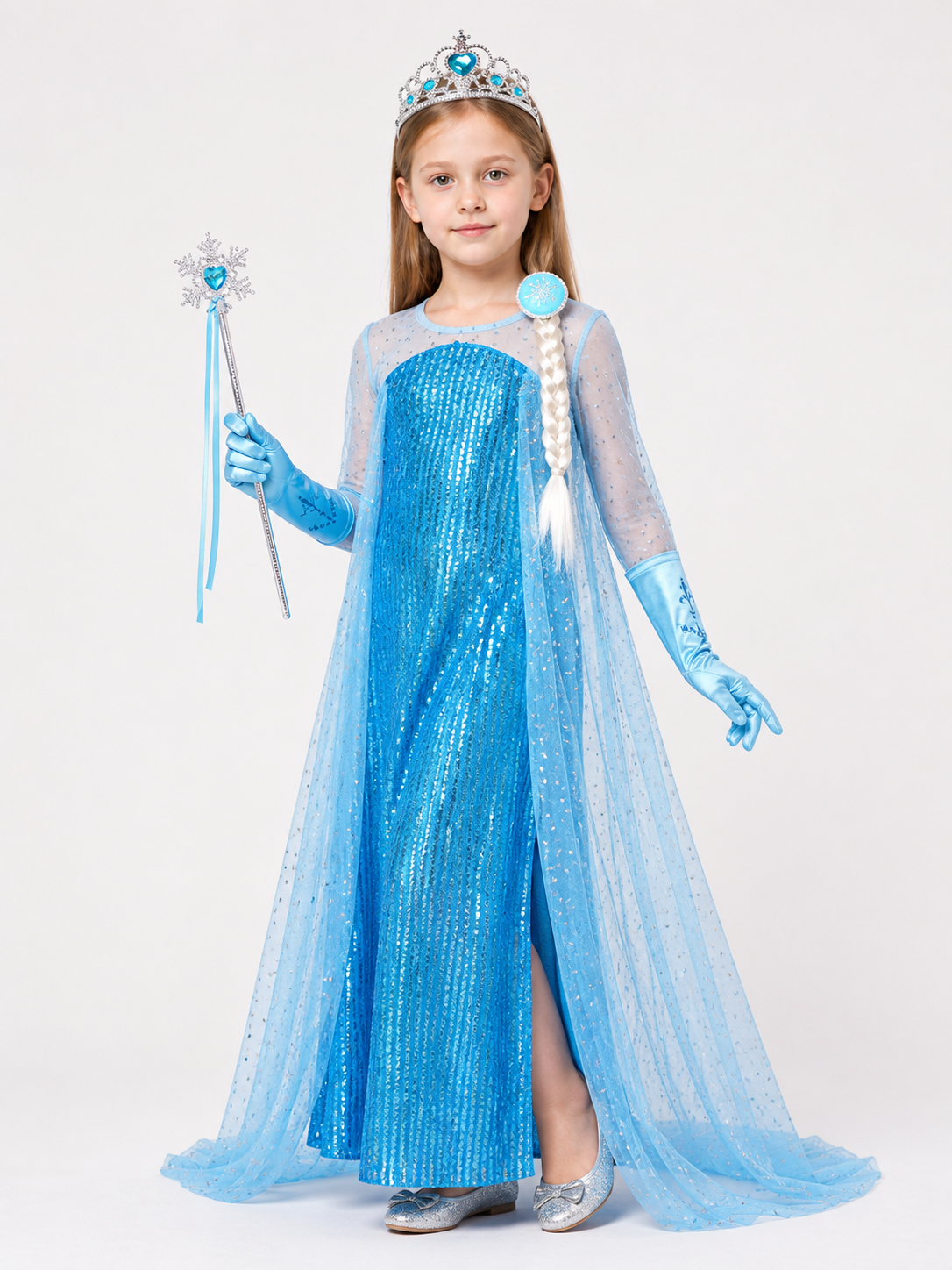 Snow Queen Costume with Accessories