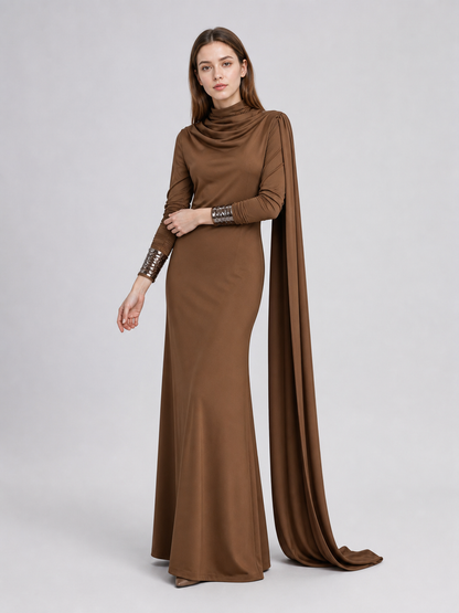 Brown Amilyn Holdo Cosplay Dress
