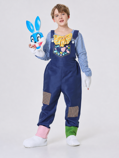 Easter Clown Costume with Bow Tie and Decorations