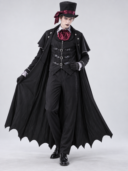 Vampire Costume: Cape, Vest, Pants, Top Hat