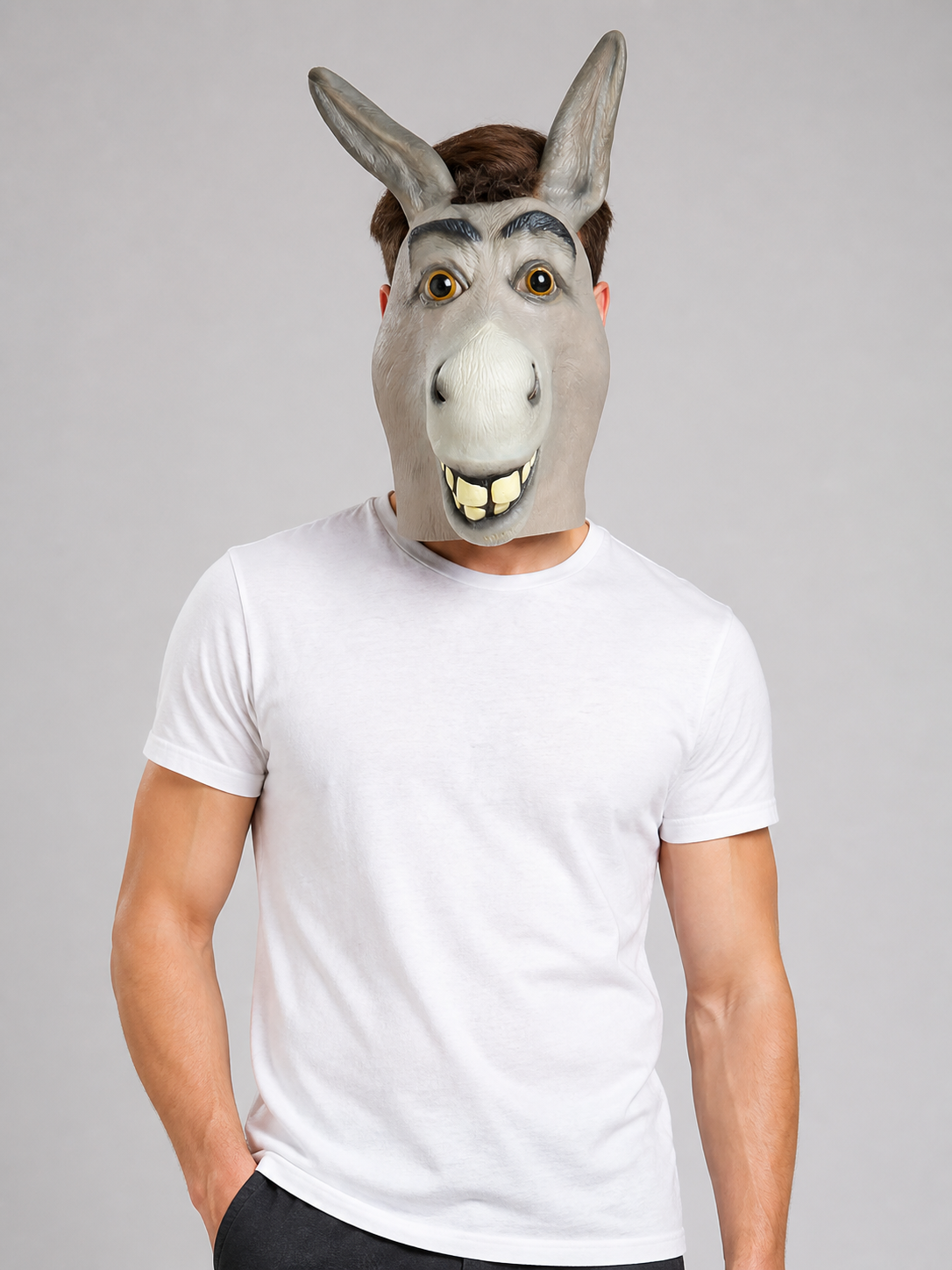 Halloween Carnival Donkey Head Headwear Costumes detail