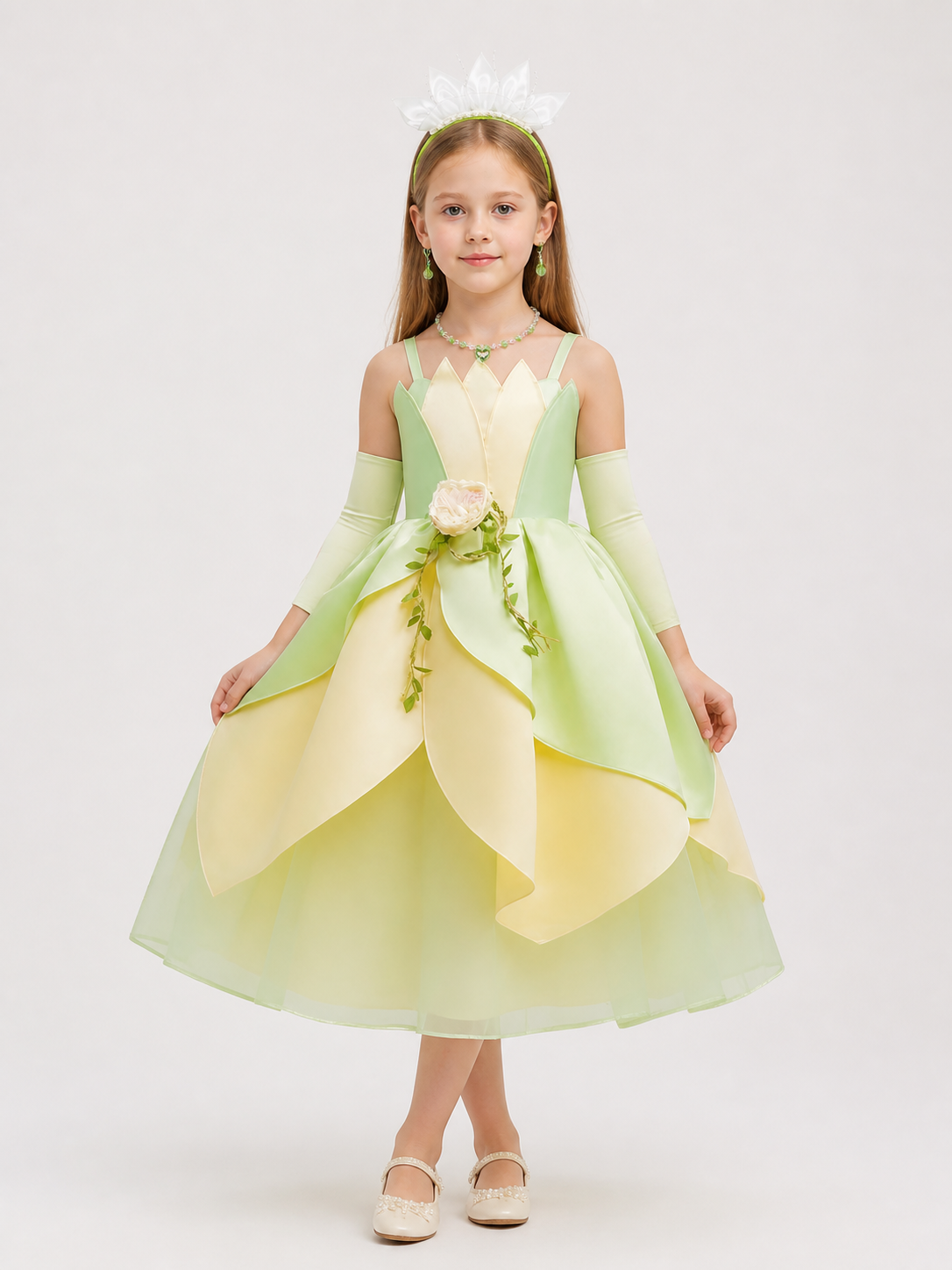 Light Green Princess Costume for Halloween
