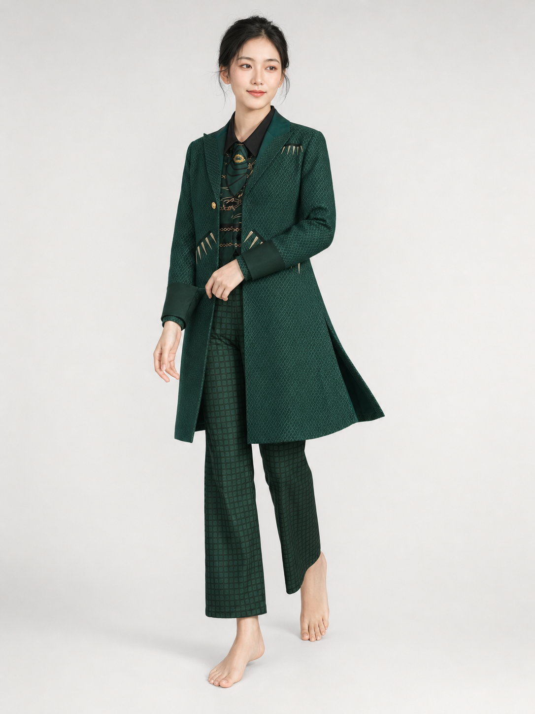 The Wizard of Oz Cosplay Costume, Green Set
