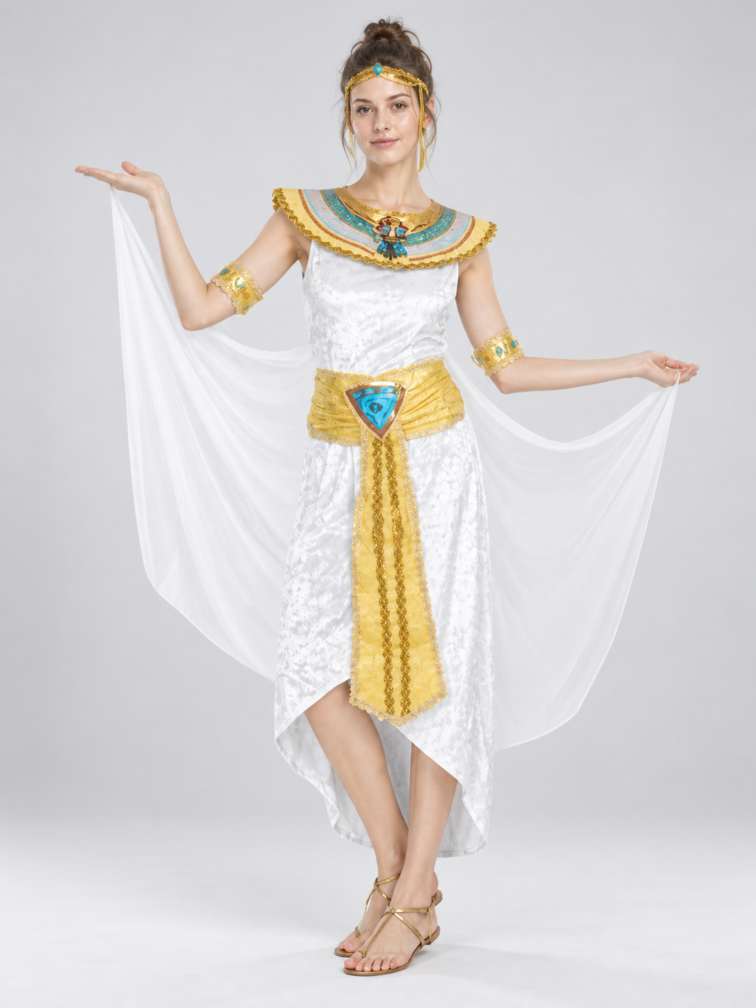 Ancient Egyptian Style Draped Carnival Costume