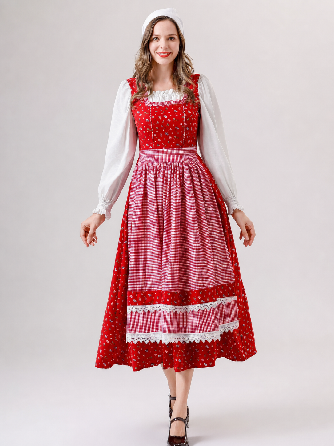 Retro Little Red Riding Hood Cosplay Dress