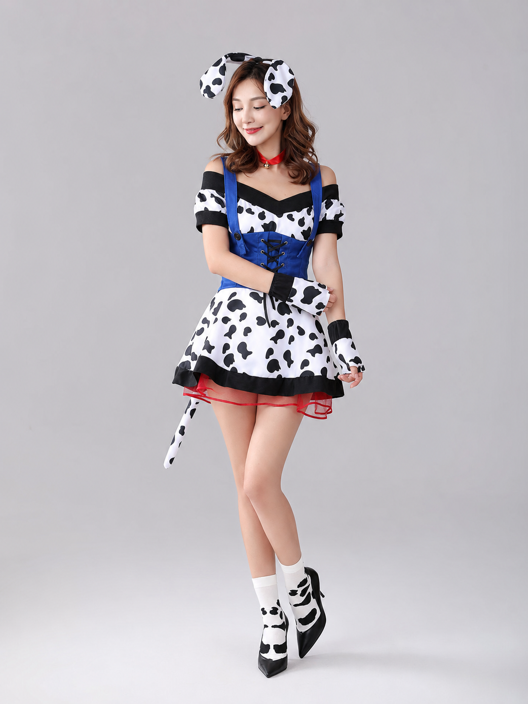 Cow Costume with Ears and Tail