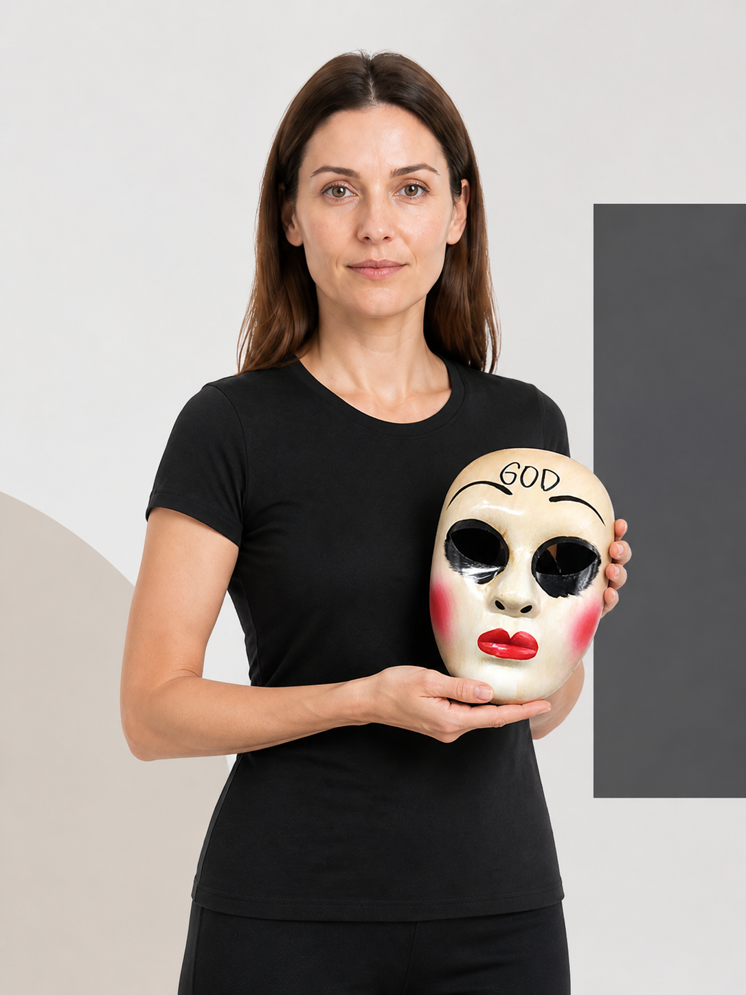 Carnival Mask with Makeup for Halloween and Cosplay Costume Masks detail