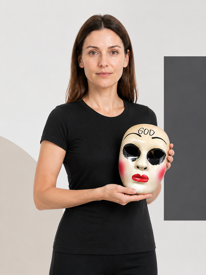 Carnival Mask with Makeup for Halloween and Cosplay Costume Masks detail