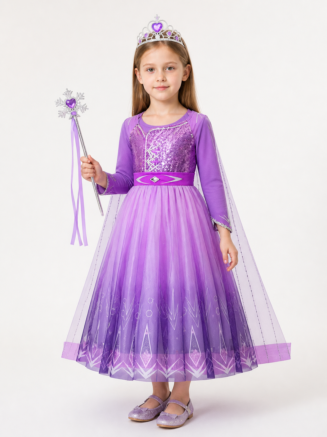 Purple Snow Queen Costume for Halloween