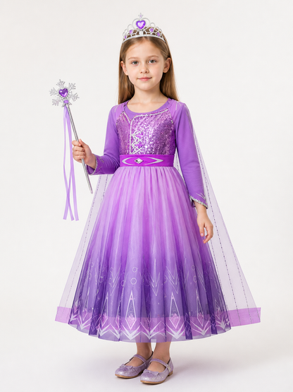 Purple Snow Queen Costume for Halloween